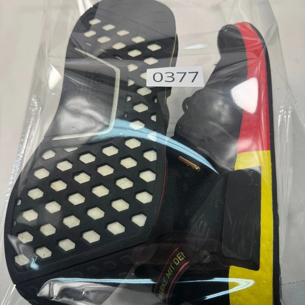 Adidas NMD R1 Munich Black Red Yellow Boost‎ Sneakers Men's Size 6.5